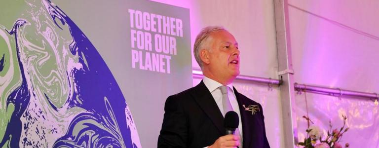 Simon Manley speaking at event