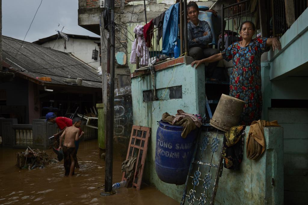 Flooding in Jakarta, Indonesia